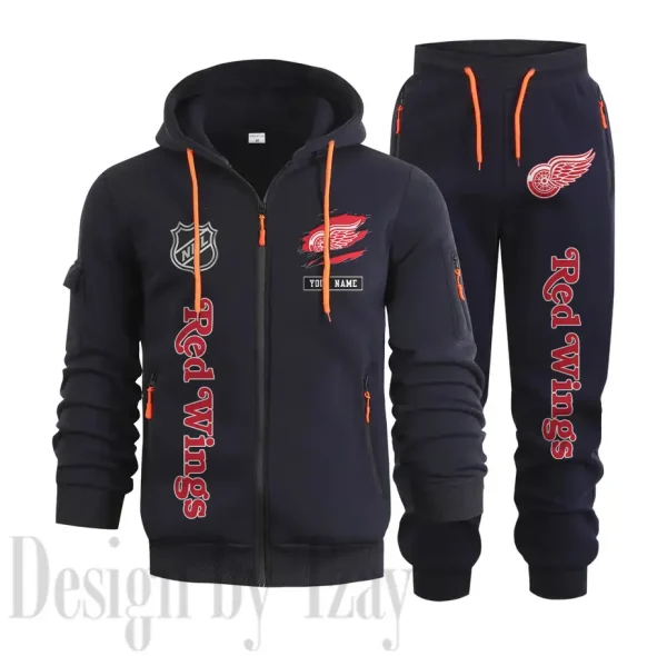 Detroit Red Wings Sports Tracksuit Jogging Men's Clothing Casual for Men Daily Style 2025 SPTSTJM009 - Image 6