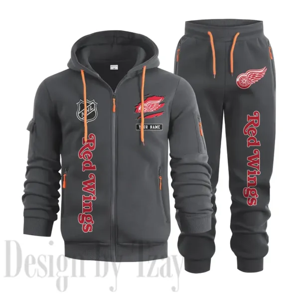 Detroit Red Wings Sports Tracksuit Jogging Men's Clothing Casual for Men Daily Style 2025 SPTSTJM009