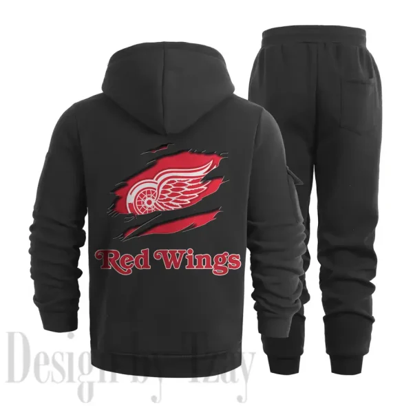 Detroit Red Wings Sports Tracksuit Jogging Men's Clothing Casual for Men Daily Style 2025 SPTSTJM009 - Image 4