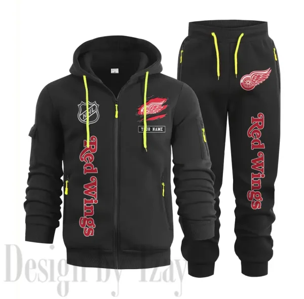 Detroit Red Wings Sports Tracksuit Jogging Men's Clothing Casual for Men Daily Style 2025 SPTSTJM009 - Image 3