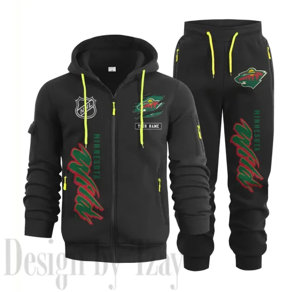 Minnesota Wild Sports Tracksuit Jogging Men's Clothing Casual for Men Daily Style 2025 SPTSTJM011 - Image 3