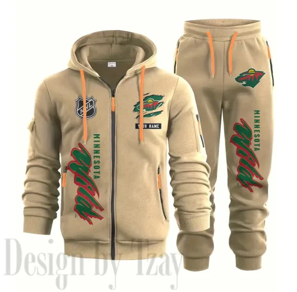 Minnesota Wild Sports Tracksuit Jogging Men's Clothing Casual for Men Daily Style 2025 SPTSTJM011 - Image 4