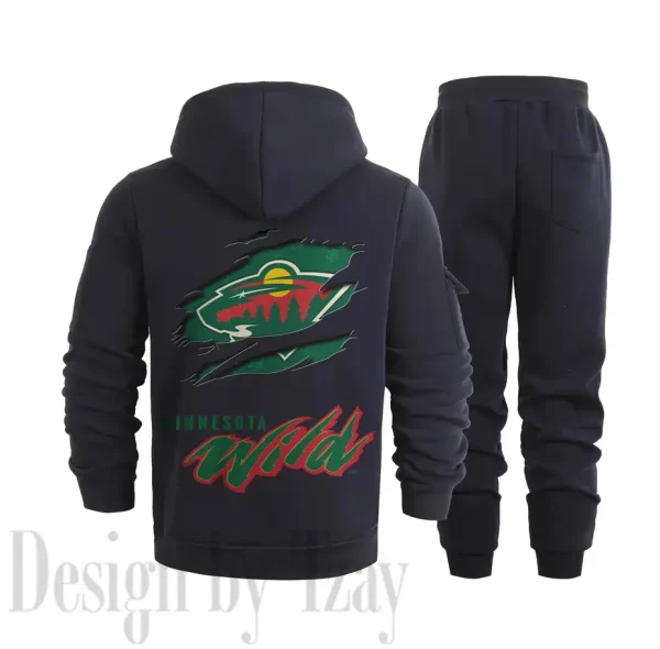 Minnesota Wild Sports Tracksuit Jogging Men's Clothing Casual for Men Daily Style 2025 SPTSTJM011 - Image 5