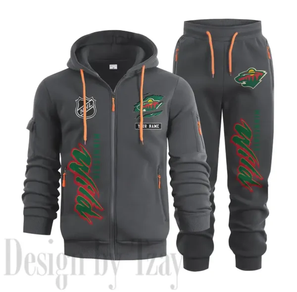 Minnesota Wild Sports Tracksuit Jogging Men's Clothing Casual for Men Daily Style 2025 SPTSTJM011 - Image 8