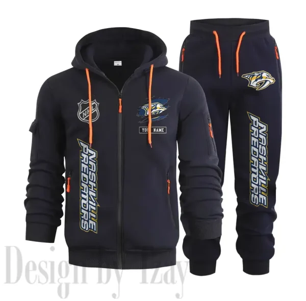Nashville Predators Sports Tracksuit Jogging Men's Clothing Casual for Men Daily Style 2025 SPTSTJM013 - Image 3