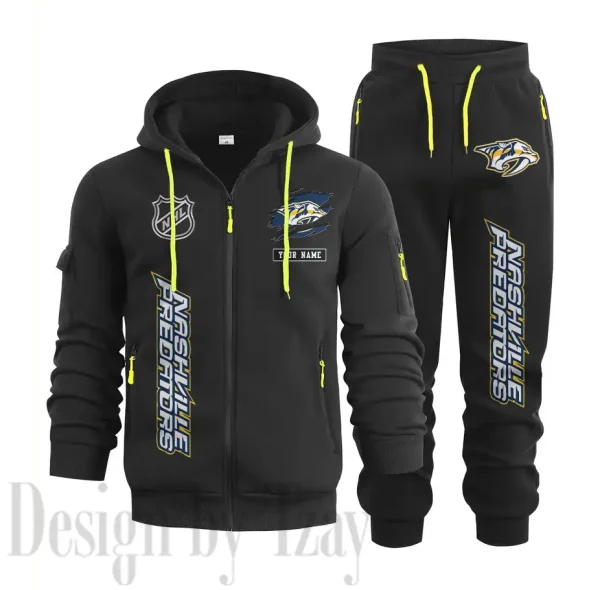 Nashville Predators Sports Tracksuit Jogging Men's Clothing Casual for Men Daily Style 2025 SPTSTJM013 - Image 5