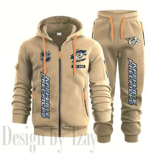 Nashville Predators Sports Tracksuit Jogging Men's Clothing Casual for Men Daily Style 2025 SPTSTJM013 - Image 7
