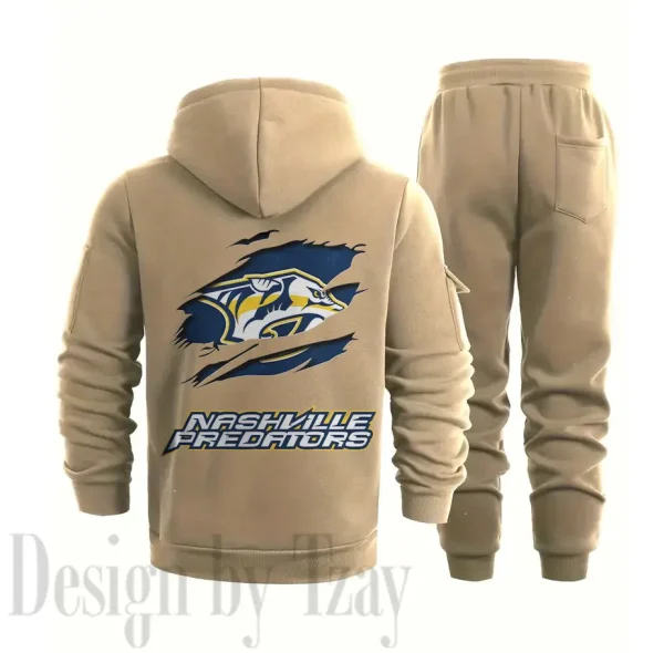 Nashville Predators Sports Tracksuit Jogging Men's Clothing Casual for Men Daily Style 2025 SPTSTJM013 - Image 8