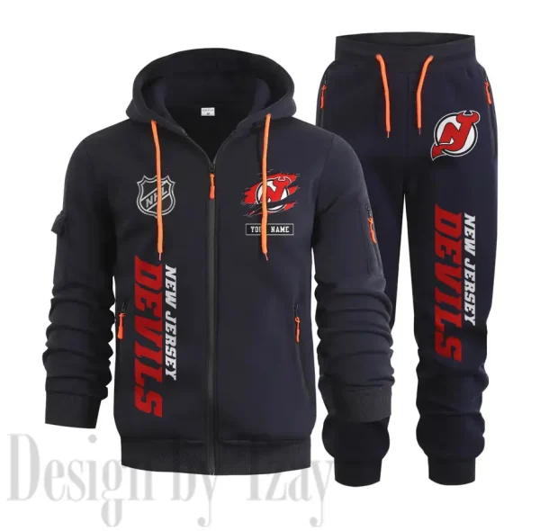 New Jersey Devils Sports Tracksuit Jogging Men's Clothing Casual for Men Daily Style 2025 SPTSTJM015 - Image 5
