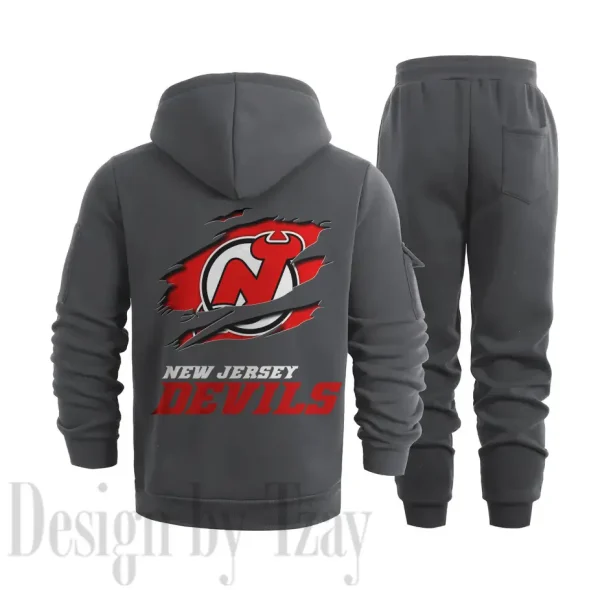 New Jersey Devils Sports Tracksuit Jogging Men's Clothing Casual for Men Daily Style 2025 SPTSTJM015 - Image 4