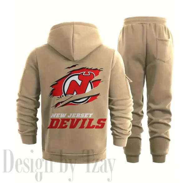 New Jersey Devils Sports Tracksuit Jogging Men's Clothing Casual for Men Daily Style 2025 SPTSTJM015 - Image 2