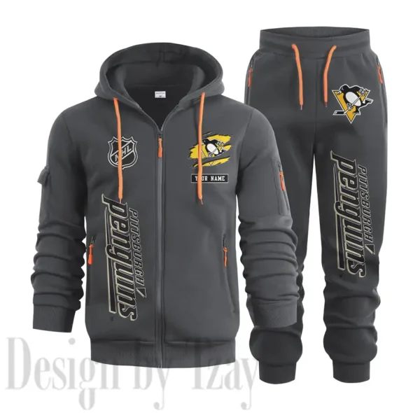 Pittsburgh Penguins Sports Tracksuit Jogging Men's Clothing Casual for Men Daily Style 2025 SPTSTJM020 - Image 5