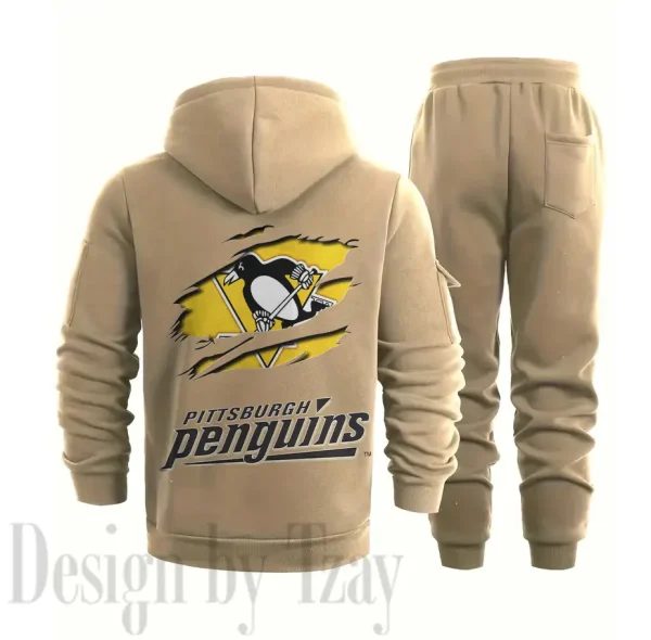 Pittsburgh Penguins Sports Tracksuit Jogging Men's Clothing Casual for Men Daily Style 2025 SPTSTJM020 - Image 2