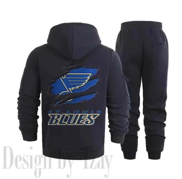 St. Louis Blues Sports Tracksuit Jogging Men's Clothing Casual for Men Daily Style 2025 SPTSTJM023 - Image 4