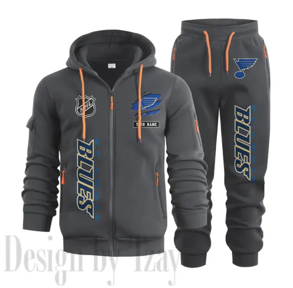 St. Louis Blues Sports Tracksuit Jogging Men's Clothing Casual for Men Daily Style 2025 SPTSTJM023 - Image 5
