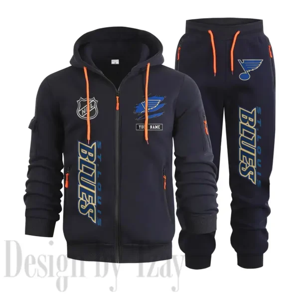 St. Louis Blues Sports Tracksuit Jogging Men's Clothing Casual for Men Daily Style 2025 SPTSTJM023 - Image 3