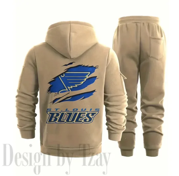 St. Louis Blues Sports Tracksuit Jogging Men's Clothing Casual for Men Daily Style 2025 SPTSTJM023 - Image 8