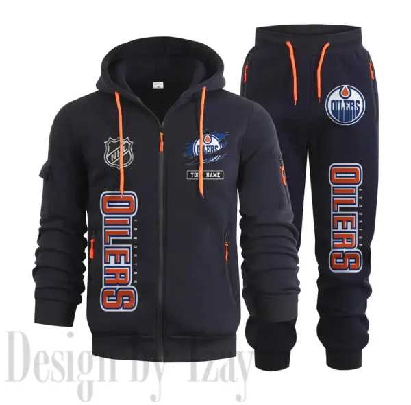 Edmonton Oilers Sports Tracksuit Jogging Men's Clothing Casual for Men Daily Style 2025 SPTSTJM031 - Image 3