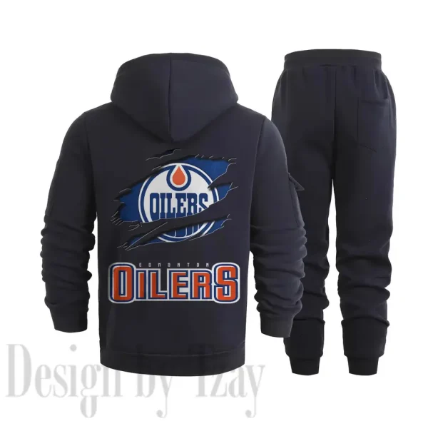 Edmonton Oilers Sports Tracksuit Jogging Men's Clothing Casual for Men Daily Style 2025 SPTSTJM031 - Image 4