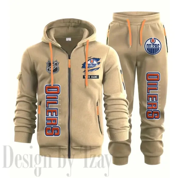 Edmonton Oilers Sports Tracksuit Jogging Men's Clothing Casual for Men Daily Style 2025 SPTSTJM031 - Image 5