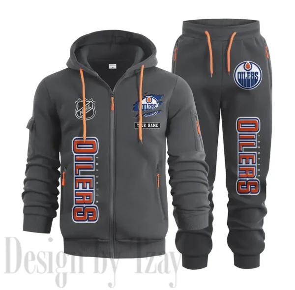 Edmonton Oilers Sports Tracksuit Jogging Men's Clothing Casual for Men Daily Style 2025 SPTSTJM031 - Image 7