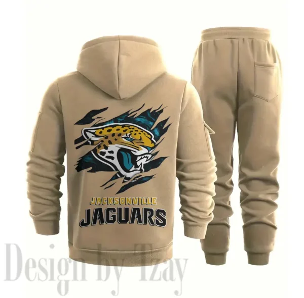 Jacksonville Jaguars Sports Tracksuit Jogging Men's Clothing Casual for Men Daily Style 2025 SPTSTJM047 - Image 8