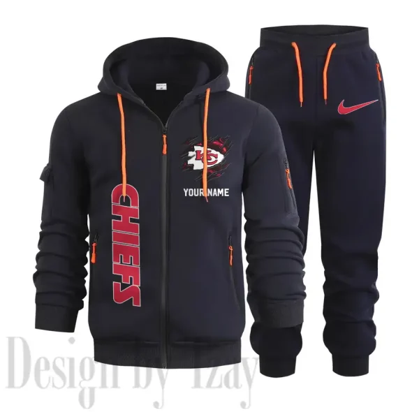 Kansas City Chiefs Sports Tracksuit Jogging Men's Clothing Casual for Men Daily Style 2025 SPTSTJM048 - Image 5