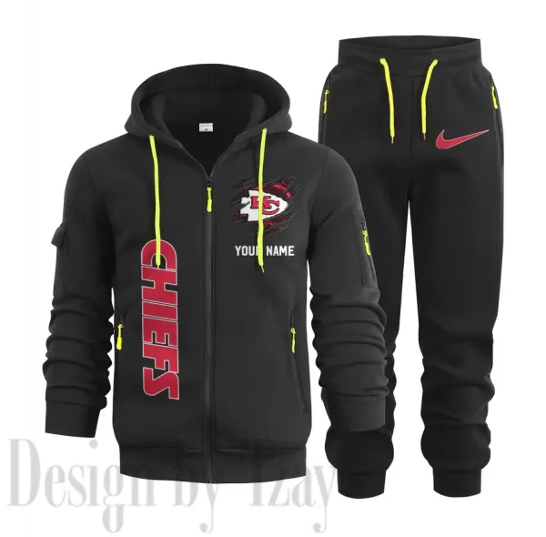 Kansas City Chiefs Sports Tracksuit Jogging Men's Clothing Casual for Men Daily Style 2025 SPTSTJM048 - Image 3
