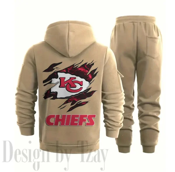 Kansas City Chiefs Sports Tracksuit Jogging Men's Clothing Casual for Men Daily Style 2025 SPTSTJM048 - Image 2