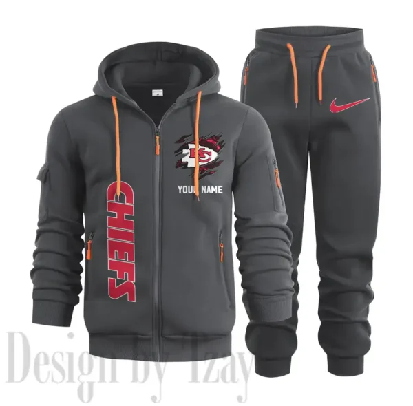Kansas City Chiefs Sports Tracksuit Jogging Men's Clothing Casual for Men Daily Style 2025 SPTSTJM048 - Image 7