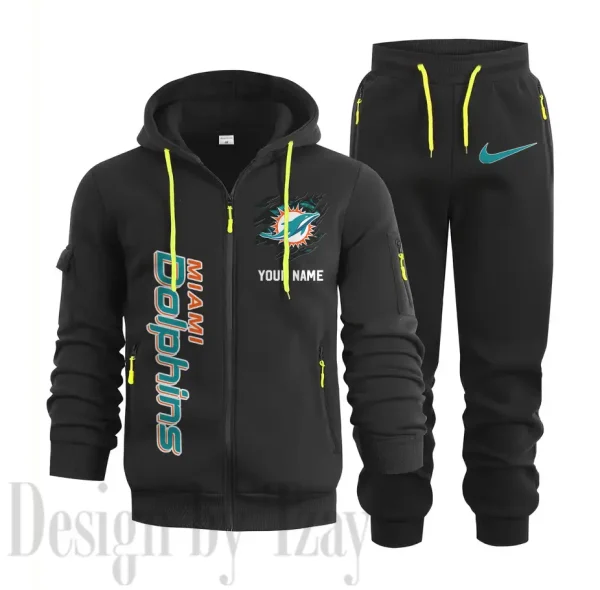 Miami Dolphins Sports Tracksuit Jogging Men's Clothing Casual for Men Daily Style 2025 SPTSTJM052