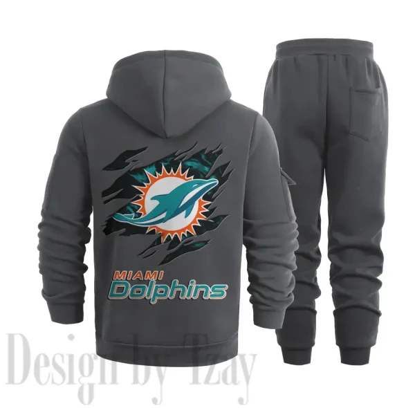 Miami Dolphins Sports Tracksuit Jogging Men's Clothing Casual for Men Daily Style 2025 SPTSTJM052 - Image 4