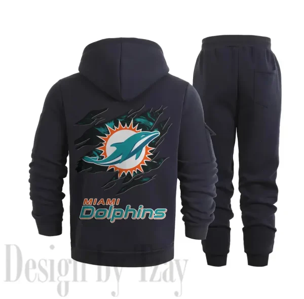 Miami Dolphins Sports Tracksuit Jogging Men's Clothing Casual for Men Daily Style 2025 SPTSTJM052 - Image 8
