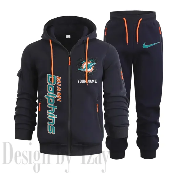 Miami Dolphins Sports Tracksuit Jogging Men's Clothing Casual for Men Daily Style 2025 SPTSTJM052 - Image 7