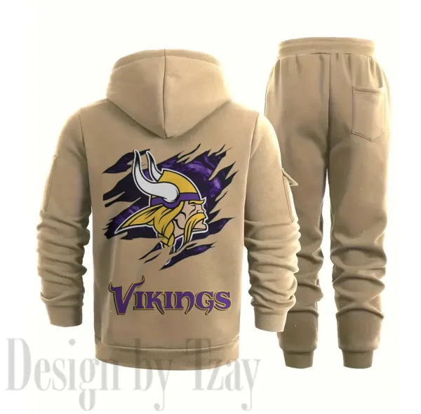 Minnesota Vikings Sports Tracksuit Jogging Men's Clothing Casual for Men Daily Style 2025 SPTSTJM053 - Image 3