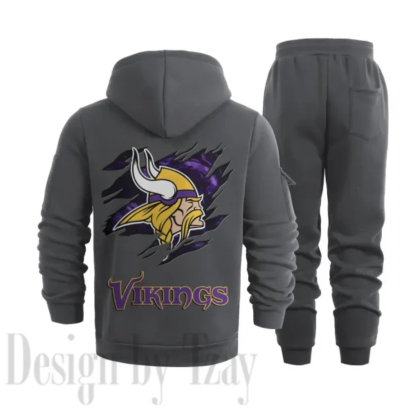 Minnesota Vikings Sports Tracksuit Jogging Men's Clothing Casual for Men Daily Style 2025 SPTSTJM053 - Image 7