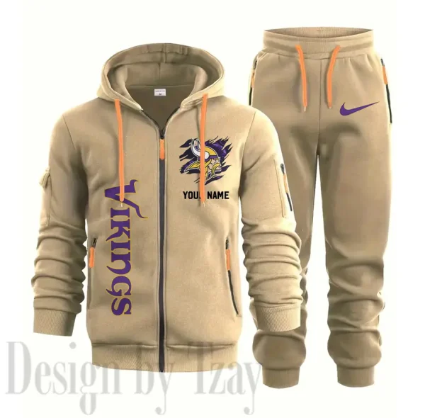 Minnesota Vikings Sports Tracksuit Jogging Men's Clothing Casual for Men Daily Style 2025 SPTSTJM053 - Image 8