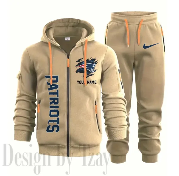 New England Patriots Sports Tracksuit Jogging Men's Clothing Casual for Men Daily Style 2025 SPTSTJM054