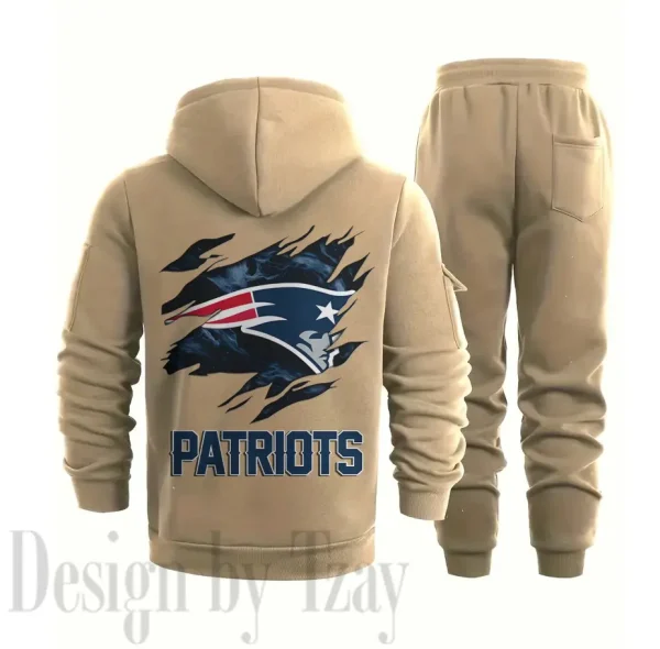 New England Patriots Sports Tracksuit Jogging Men's Clothing Casual for Men Daily Style 2025 SPTSTJM054 - Image 2