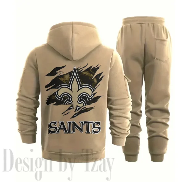 New Orleans Saints Sports Tracksuit Jogging Men's Clothing Casual for Men Daily Style 2025 SPTSTJM055 - Image 2