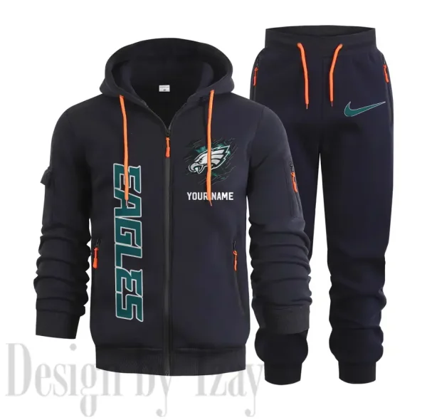Philadelphia Eagles Sports Tracksuit Jogging Men's Clothing Casual for Men Daily Style 2025 SPTSTJM058 - Image 3