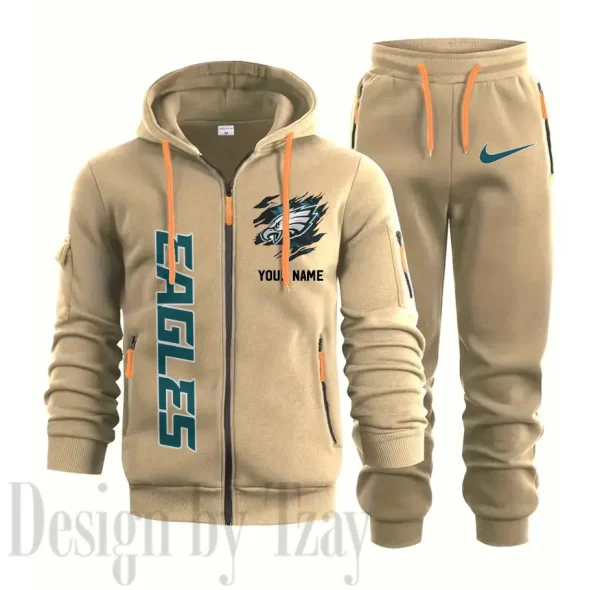 Philadelphia Eagles Sports Tracksuit Jogging Men's Clothing Casual for Men Daily Style 2025 SPTSTJM058 - Image 7