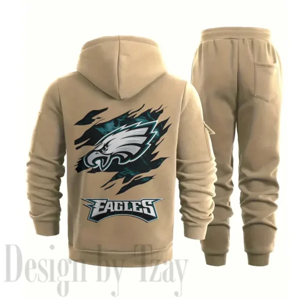 Philadelphia Eagles Sports Tracksuit Jogging Men's Clothing Casual for Men Daily Style 2025 SPTSTJM058 - Image 8