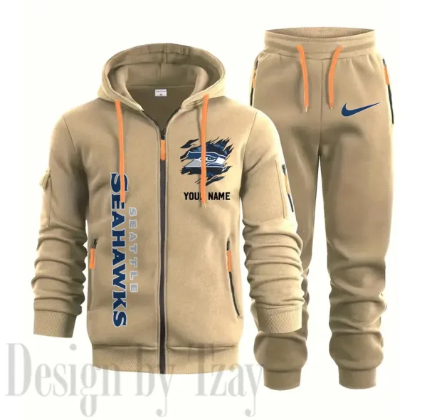 Seattle Seahawks Sports Tracksuit Jogging Men's Clothing Casual for Men Daily Style 2025 SPTSTJM061