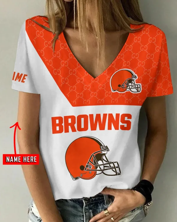 Cleveland Browns Casual V-Neck Female Fashion New Trending 2025 AGCWTS1197