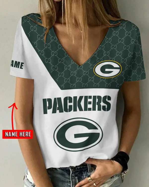 Green Bay Packers Casual V-Neck Female Fashion New Trending 2025 AGCWTS1201