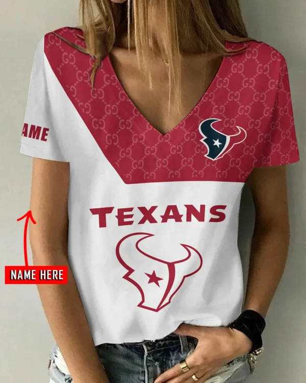 Houston Texans Casual V-Neck Female Fashion New Trending 2025 AGCWTS1202
