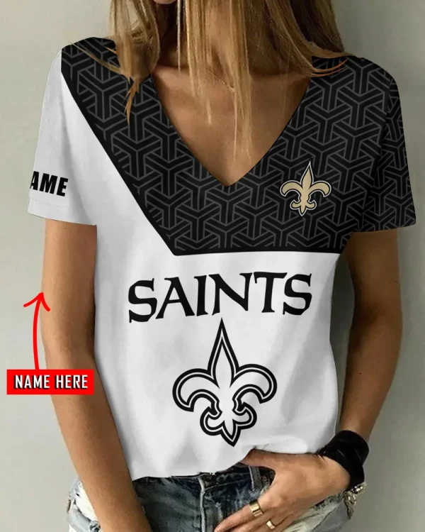 New Orleans Saints Casual V-Neck Female Fashion New Trending 2025 AGCWTS1212