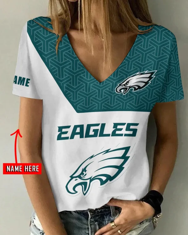 Philadelphia Eagles Casual V-Neck Female Fashion New Trending 2025 AGCWTS1215