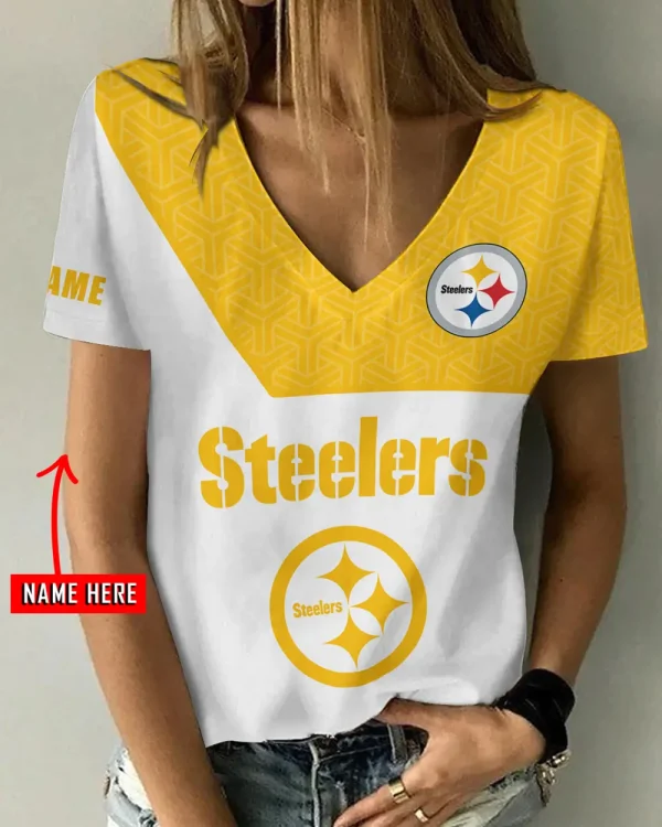 Pittsburgh Steelers Casual V-Neck Female Fashion New Trending 2025 AGCWTS1216